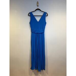 Boden Blue Sleeveless V-Neck Maxi Dress – Size 8R